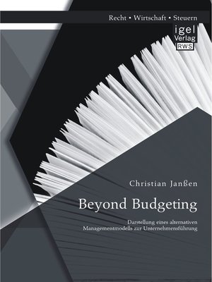 cover image of Beyond Budgeting